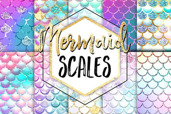 Download Mermaid Digital Paper - Mermaid Scales - Mermaid scale Collection