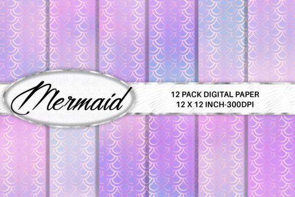 Download Mermaid Scales Digital Paper - Mermaid scale Collection