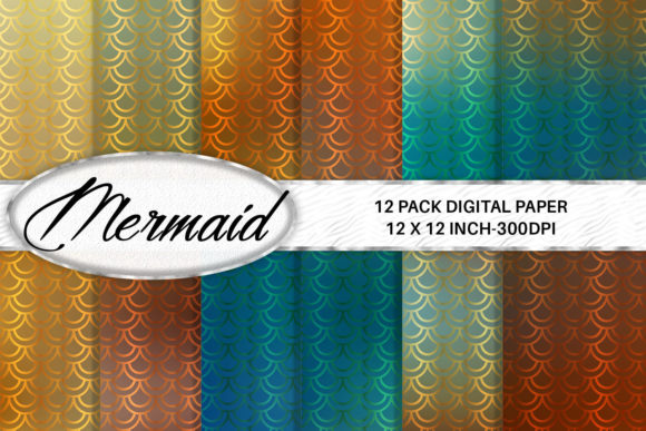Download Mermaid Scales Digital Paper Background - Mermaid scale Collection