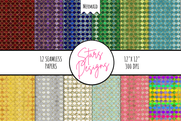 Download Mermaid Scales Digital Paper Pattern - Mermaid scale Collection