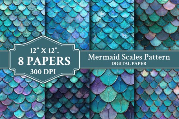 Download Mermaid Scales Pattern Backgrounds - Mermaid scale Collection