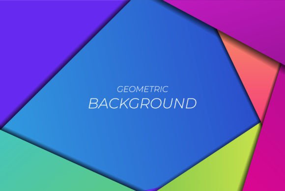 Download Geometric Paper Cut Colorful Background - Premium Resources