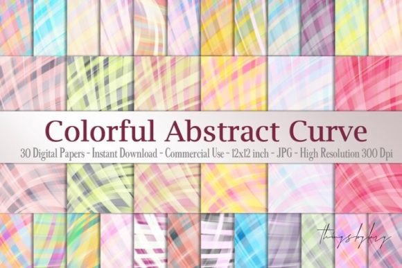 Download Colorful Pastel Curve Geometric Paper - Geometric paper Collection