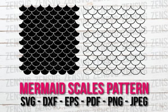 Download Mermaid Scales Pattern SVG Cut File - Mermaid scale Collection