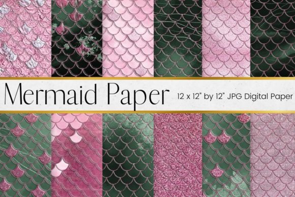 Download Pink Mermaid Scales Paper Pattern - Mermaid scale Collection